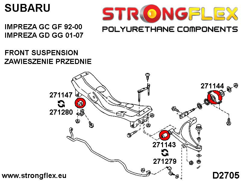 271280A: Voorste bus stabilisatorstang SPORT