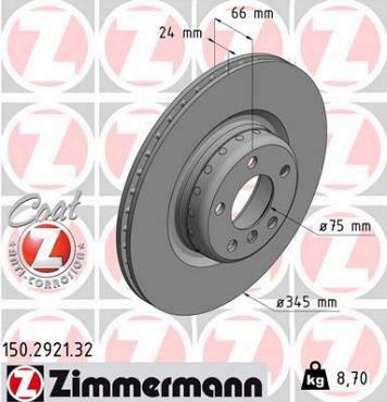 Zimmermann remschijf Formula F Sportremmen achteras 114d-M240i 316d-325d