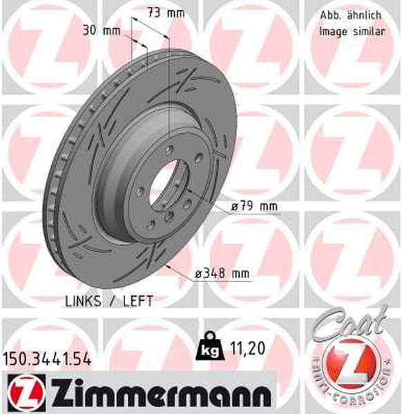 E90-E93 325d-335xi voor remschijf Black Z