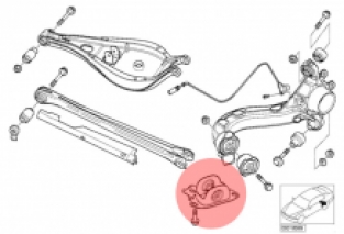 Set schommelarm brackets E36/E46/Z4/X3