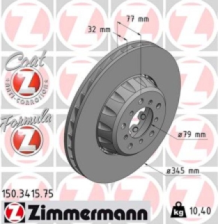 Zimmermann remschijf Formula Z vooras rechts E39 M5