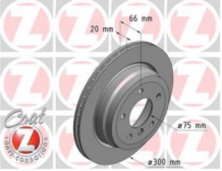 Achterzijde remschijven Zimmermann 123d, 130i, E90 325i X1 E84