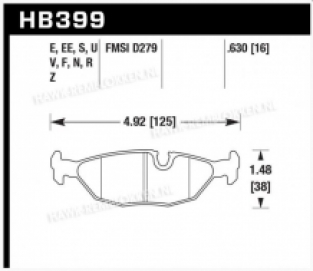 Hawk HT10 E30 Achterzijde HB399S.630