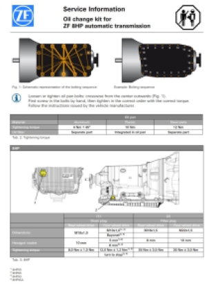 ZF 8HP 8-bak aluminium carterpan