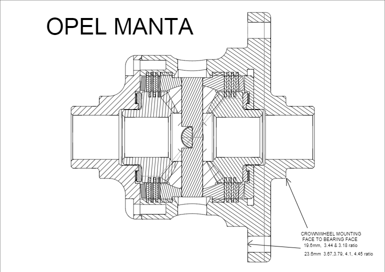 Gripper platensper lage ratio Manta/Kadett A-C/Ascona