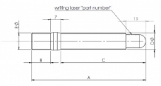 Tapeind M12x1,50x94