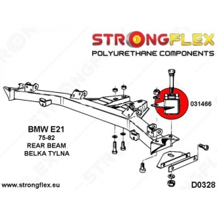 Subframe rubbers urethaan achter 2 stuks